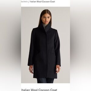 Quince Italian Wool Cocoon Coat. Small. NWT
